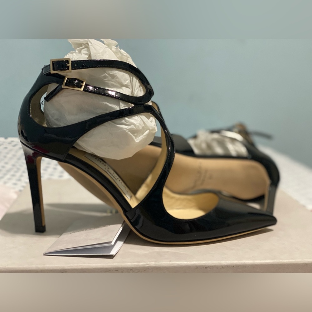 Unworn, like new, Jimmy Choo Black  Heels, Size 7 (37)